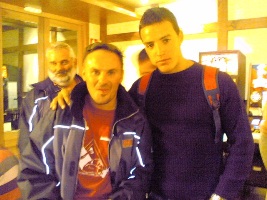 CON JUANJO Y LUQUE EN SU DESPEDIDA PARA EL MUNDIAL